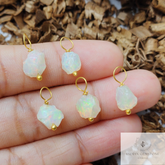 Raw Ethiopian Opal Necklace Pendant October Birthstone Chakra Healing Crystals Handmade Dainty Minimalist Women Jewelry Mothers Day Gifts
